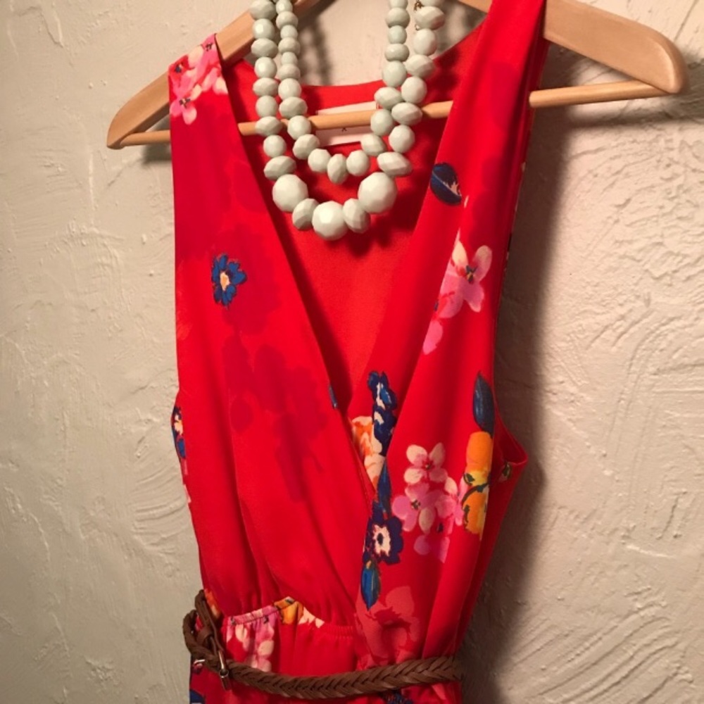 {Everly} silky floral dress